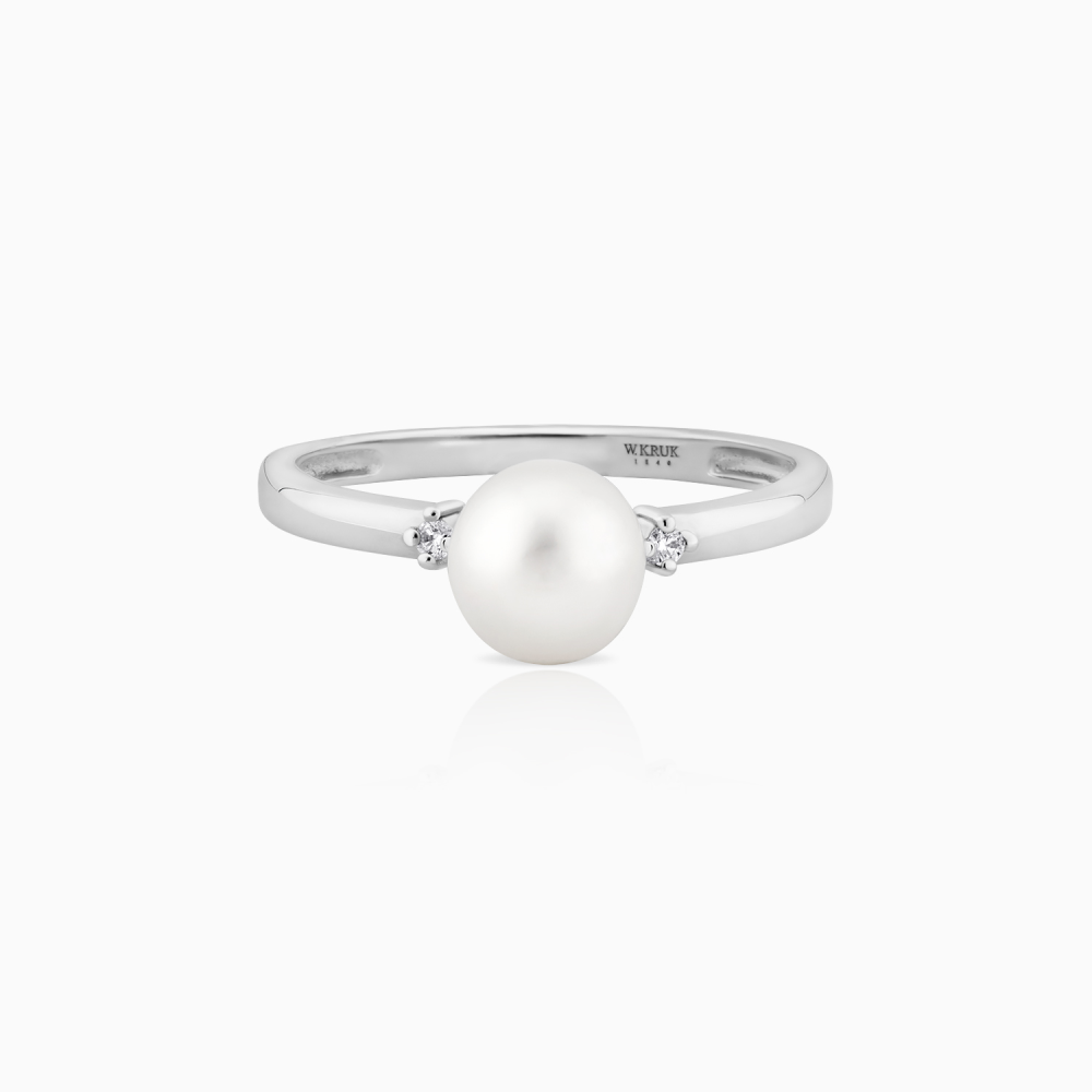Pierścionek srebrny Pearl
